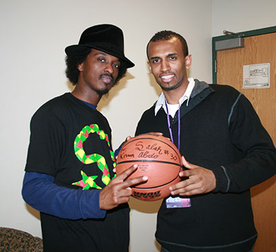 K'Naan (l) and Salah Abdo (r)